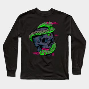 Infinite Snake Skull Neon Long Sleeve T-Shirt